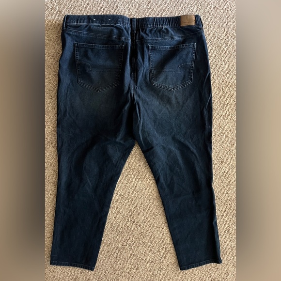 American Eagle Plus Size 22 Short Pull On Jegging, Dark Wash - Picture 2 of 5